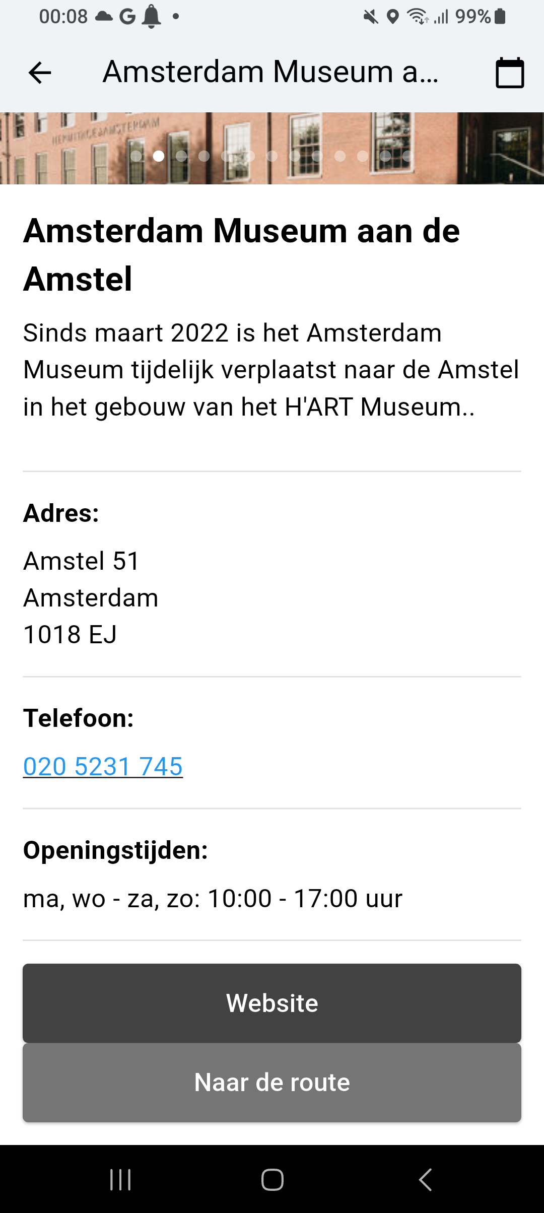 MuseaScout App Screenshot