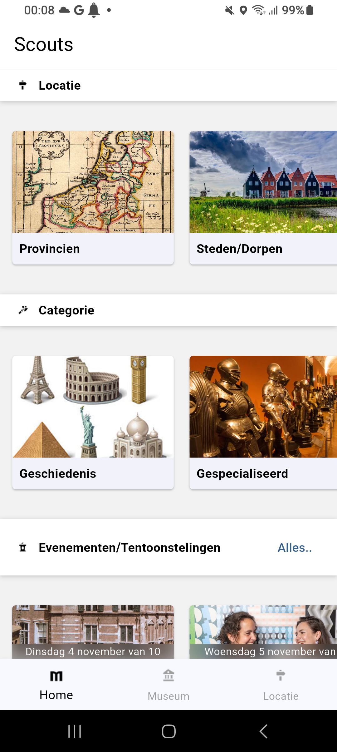 MuseaScout Map View